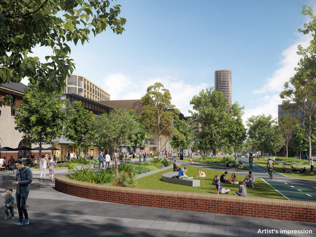 The Victorian government’s image of the area above the future Box Hill station on the SRL East